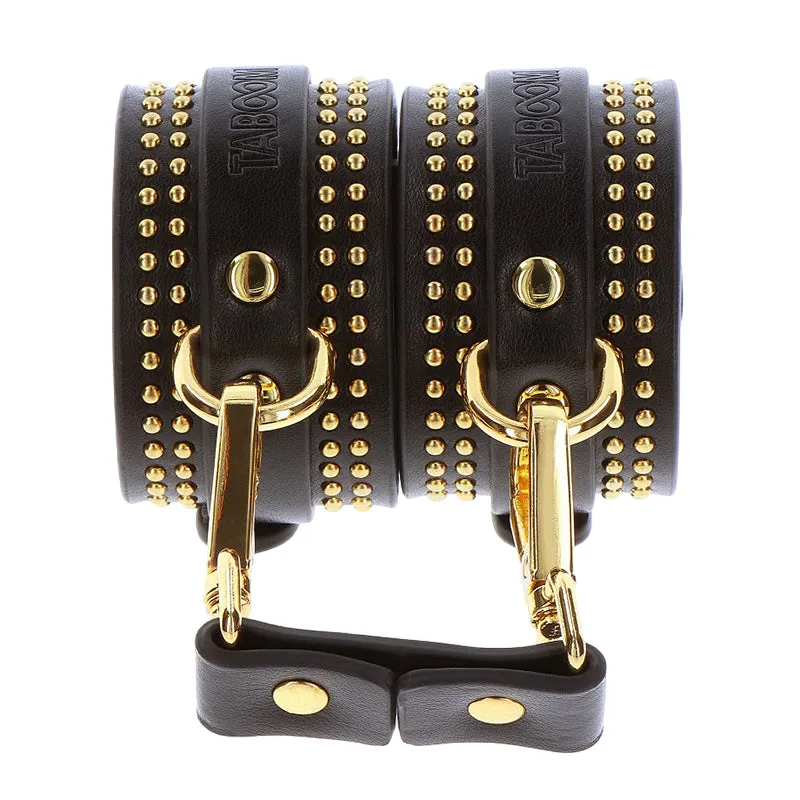 TABOOM Vogue Gold Studded Wrist Cuffs