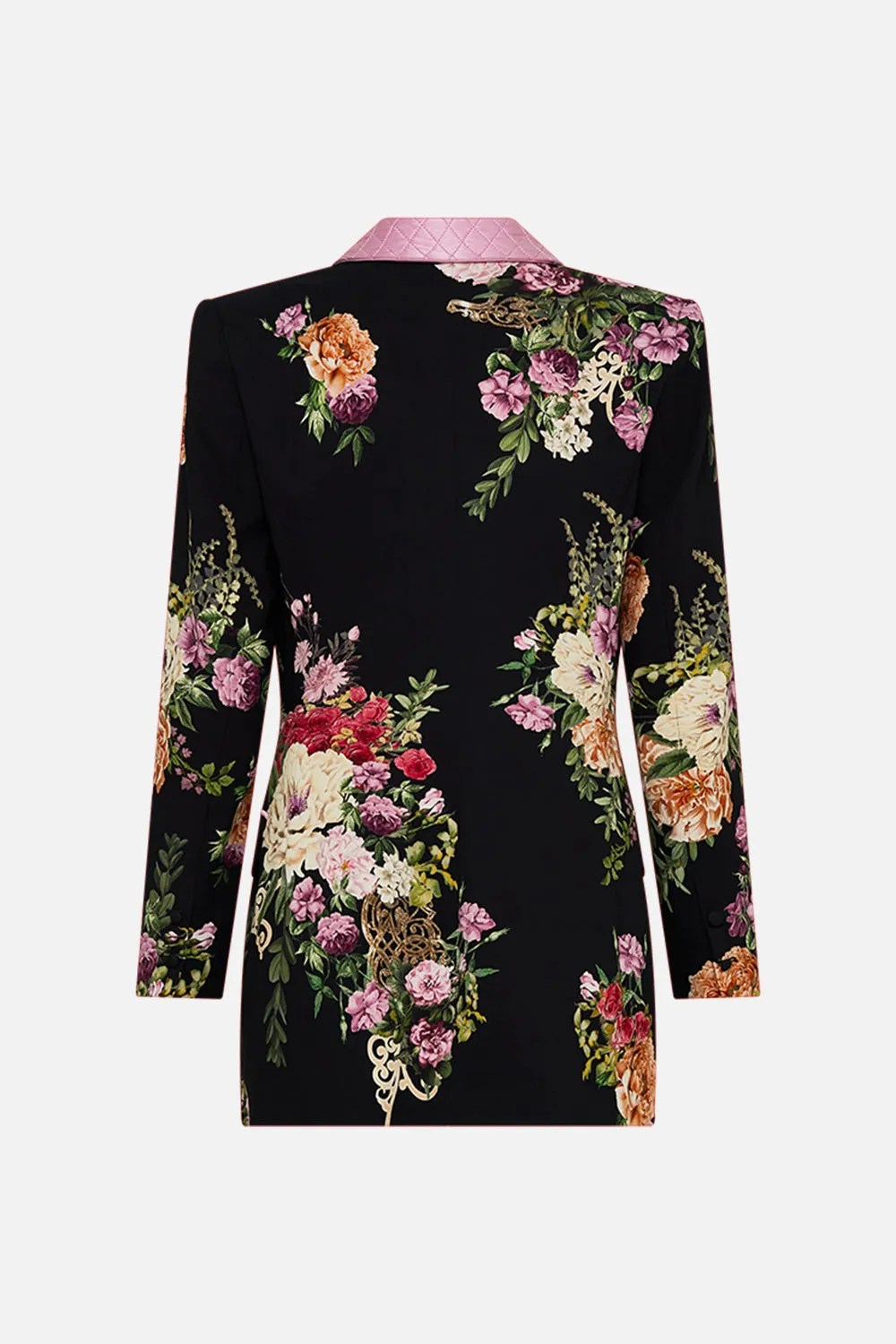 TAILORED DOUBLE BREASTED JACKET ADORNED IN ALEXANDRIA