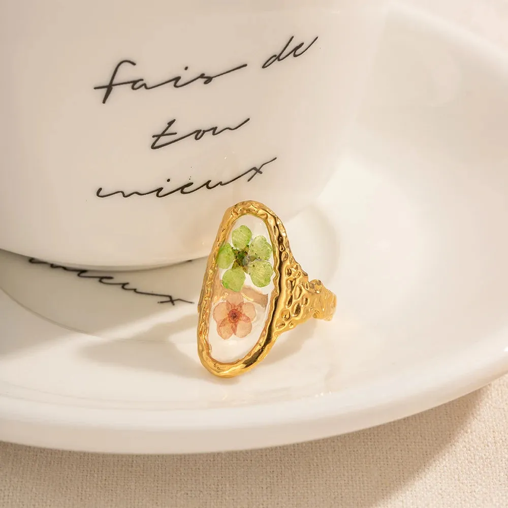 TEEK - Eternity Flower 18K Gold Plated Ring