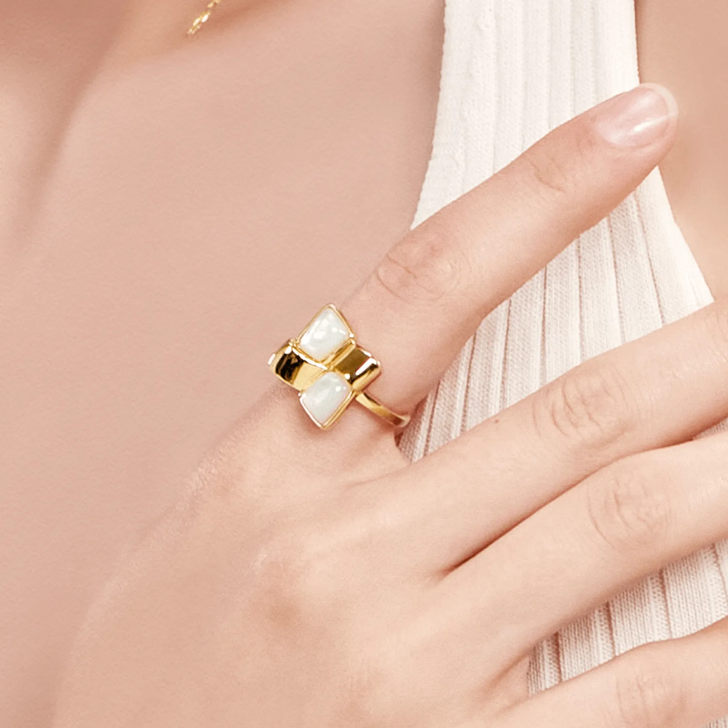 Textile Statement Ring