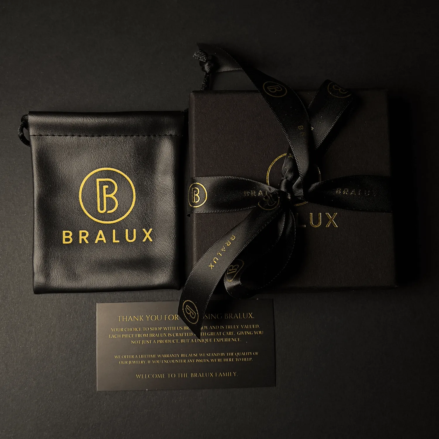 The Full Black duo leather bracelet II