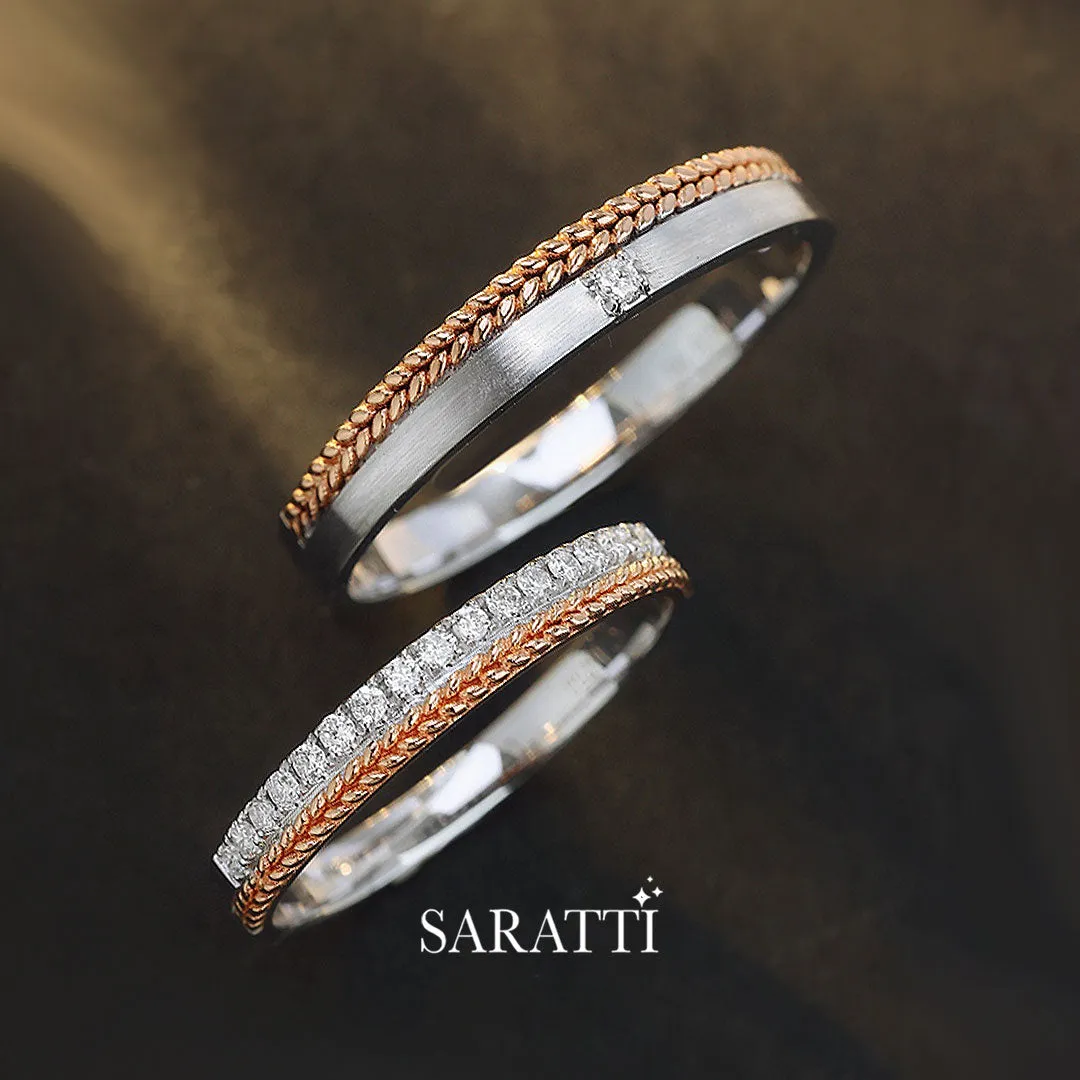 Timeless Bliss Wedding Rings Set | His & Hers