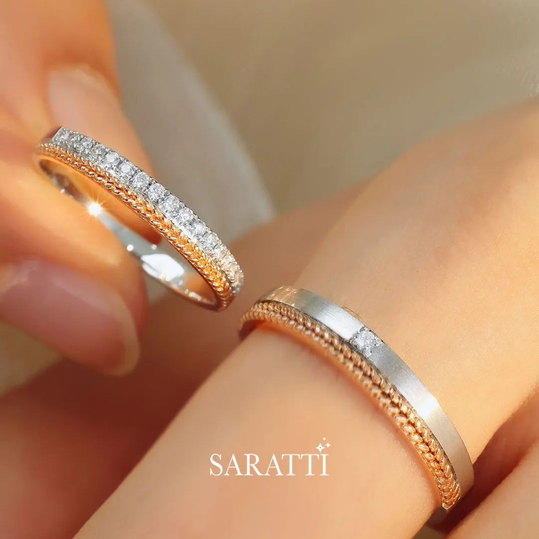 Timeless Bliss Wedding Rings Set | His & Hers