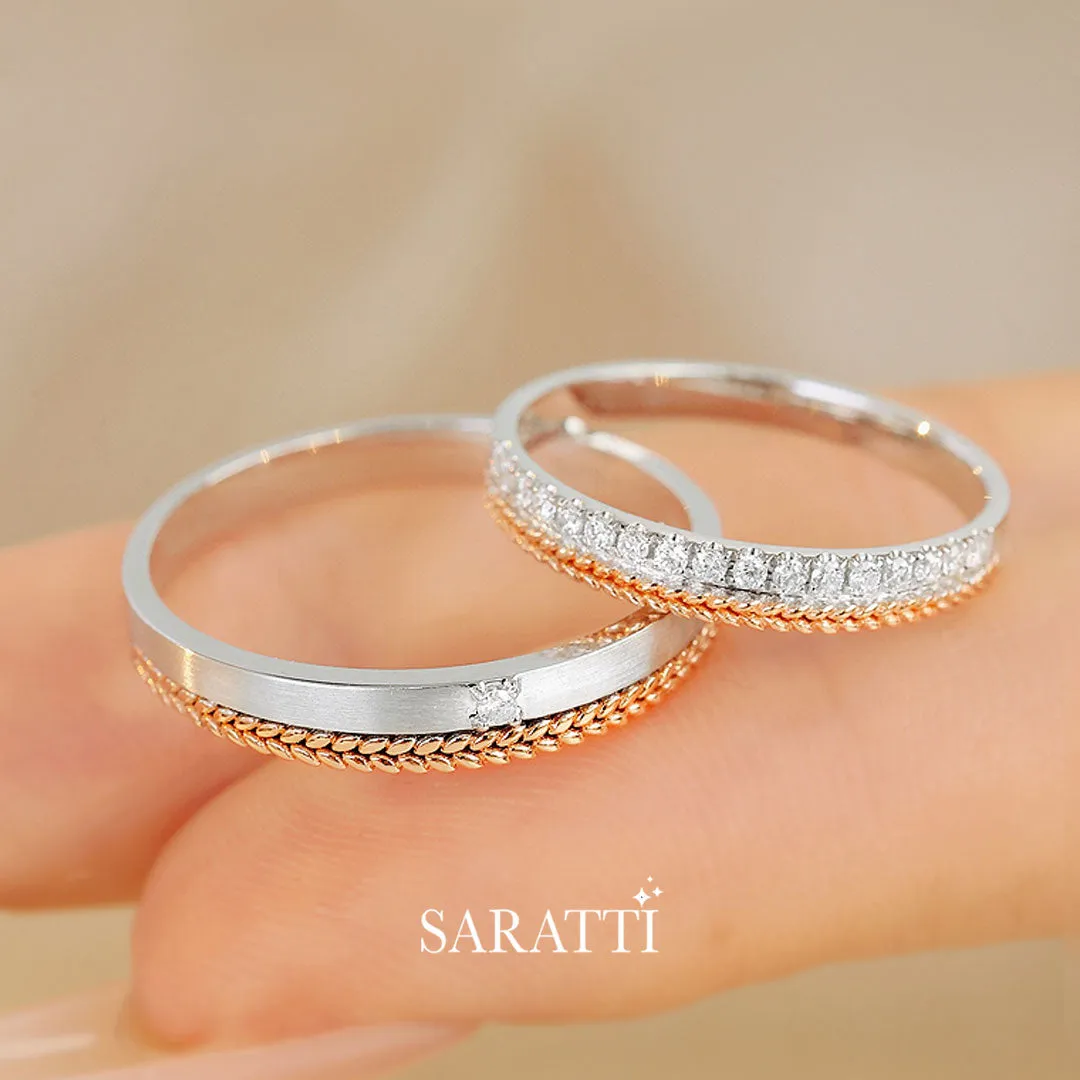Timeless Bliss Wedding Rings Set | His & Hers