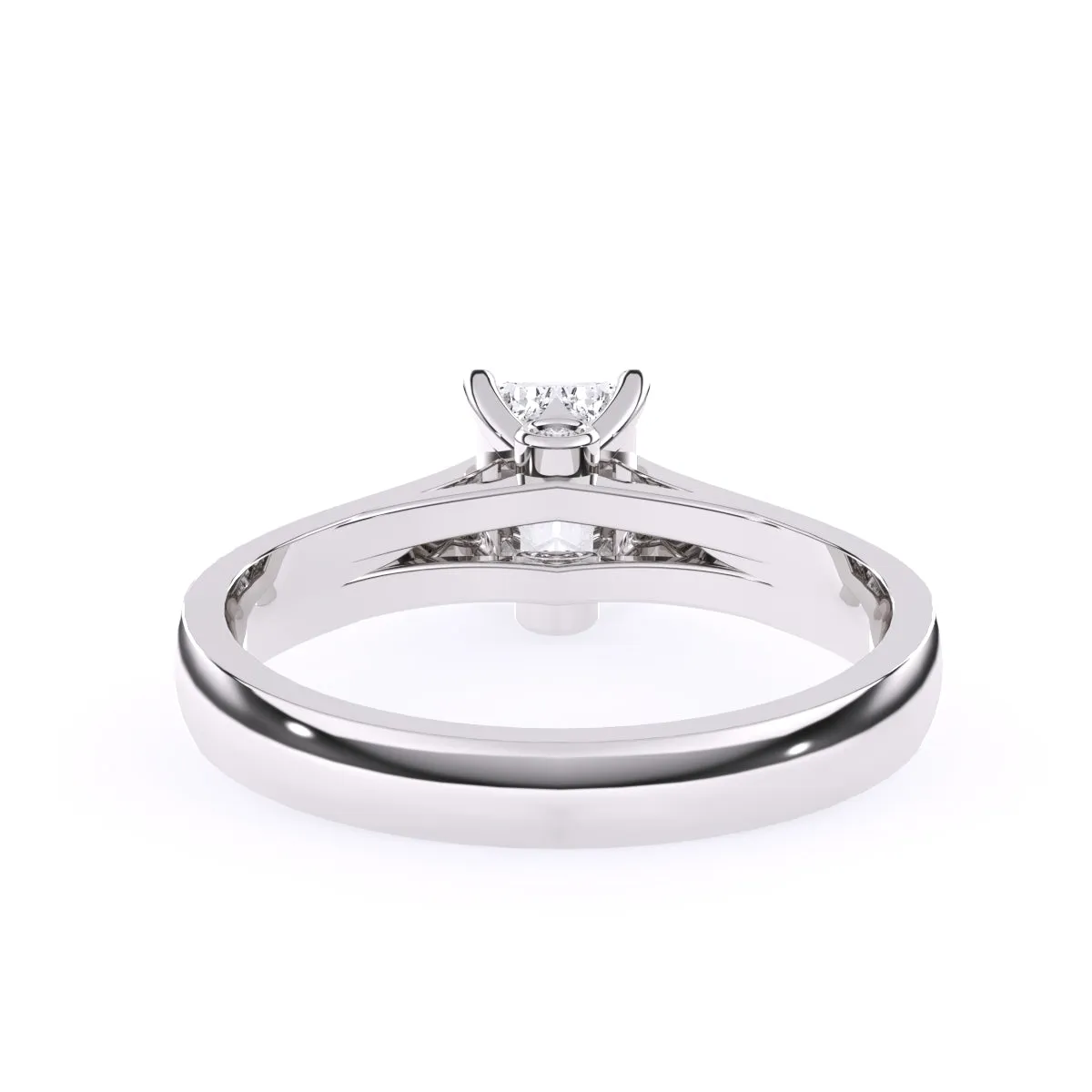 Timeless Four Prong Emerald Diamond Ring