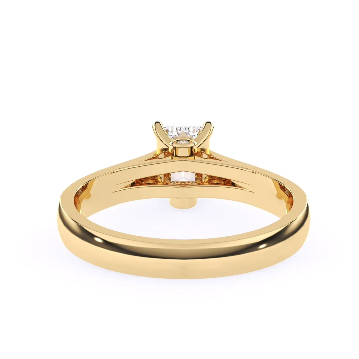 Timeless Four Prong Emerald Diamond Ring