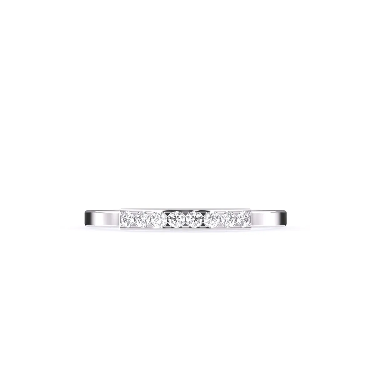 Timeless Round Dimaond Rose Gold Matching Band