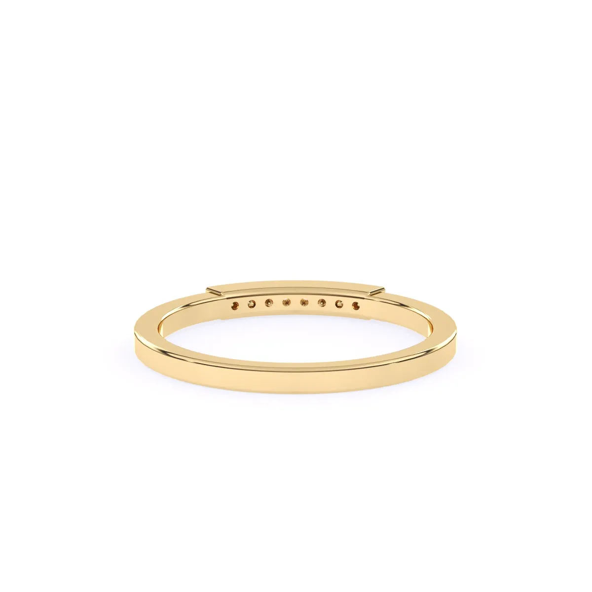 Timeless Round Dimaond Rose Gold Matching Band