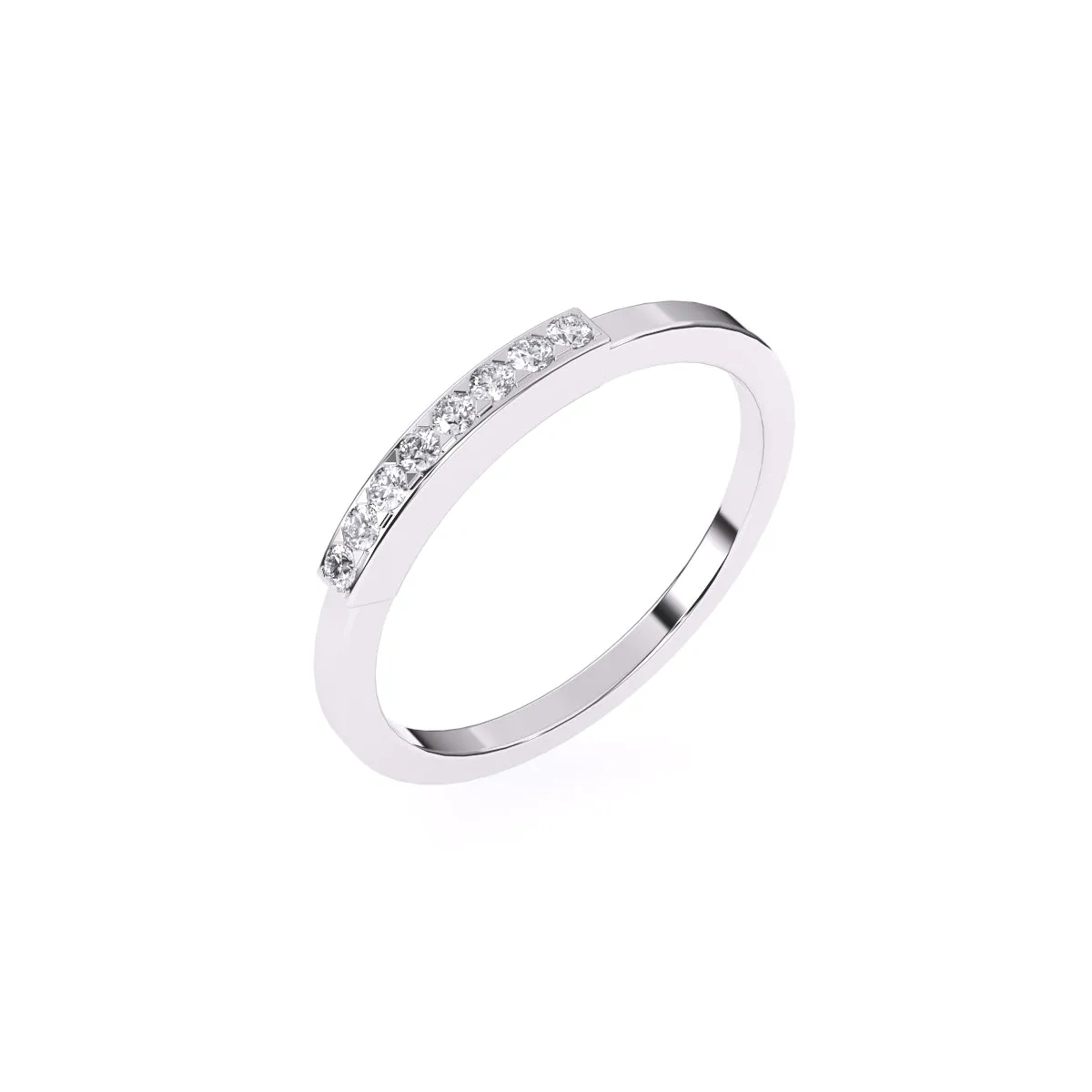Timeless Round Dimaond Rose Gold Matching Band
