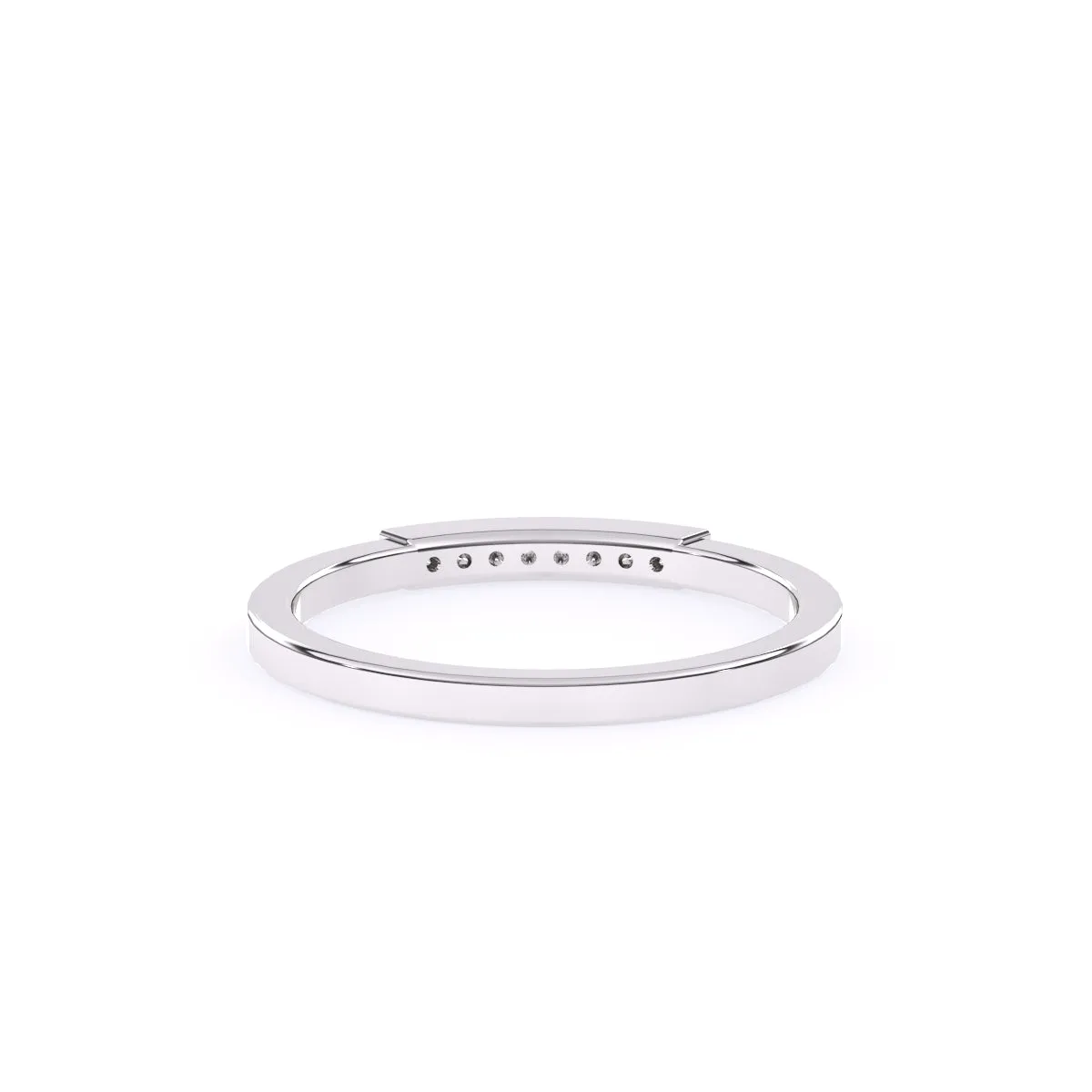 Timeless Round Dimaond Rose Gold Matching Band