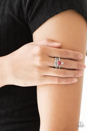 Timeless Tiaras - Red Paparazzi Ring