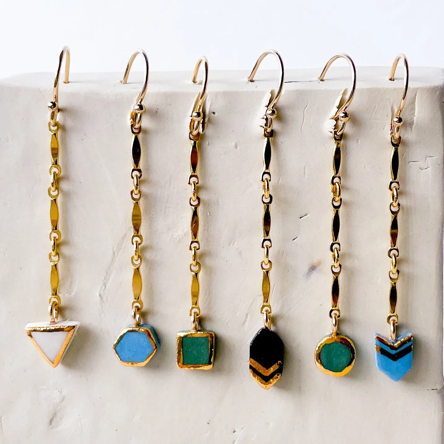 Tiny Shape Dangle Earrings