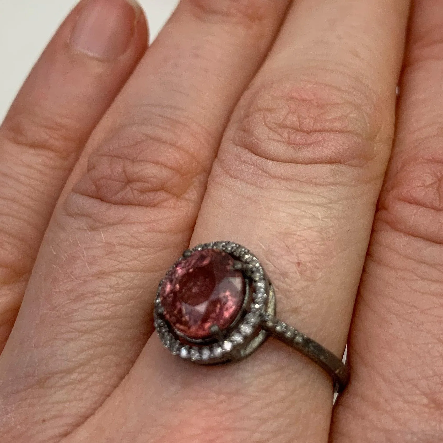 Tourmaline Diamond Halo Ring Collection