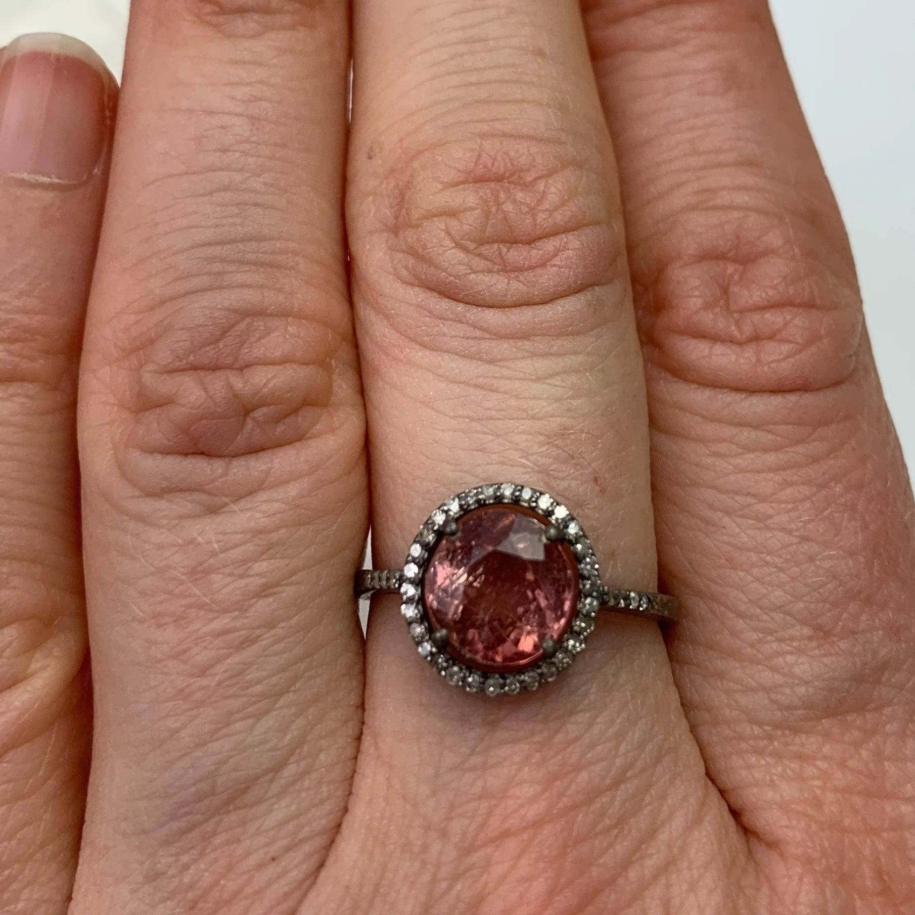 Tourmaline Diamond Halo Ring Collection