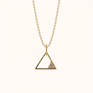 Triangle Diamond Stylish Geometric Pendant