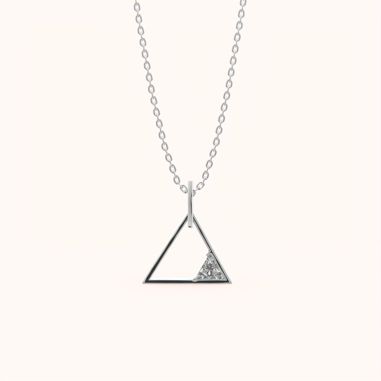 Triangle Diamond Stylish Geometric Pendant
