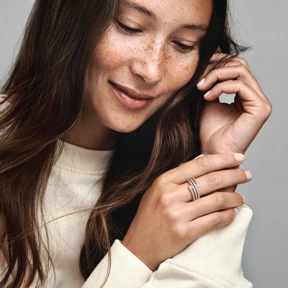 Triple Spiral Ring