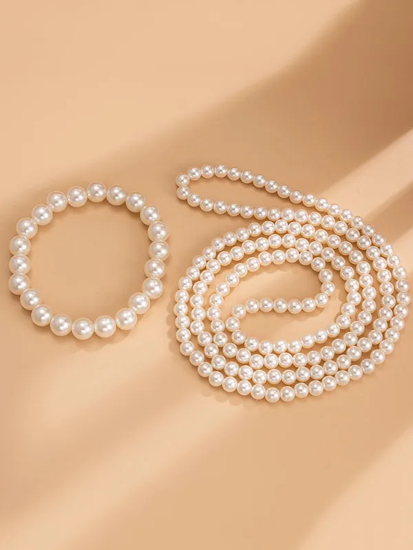 Two Pcs Geometric Anklets