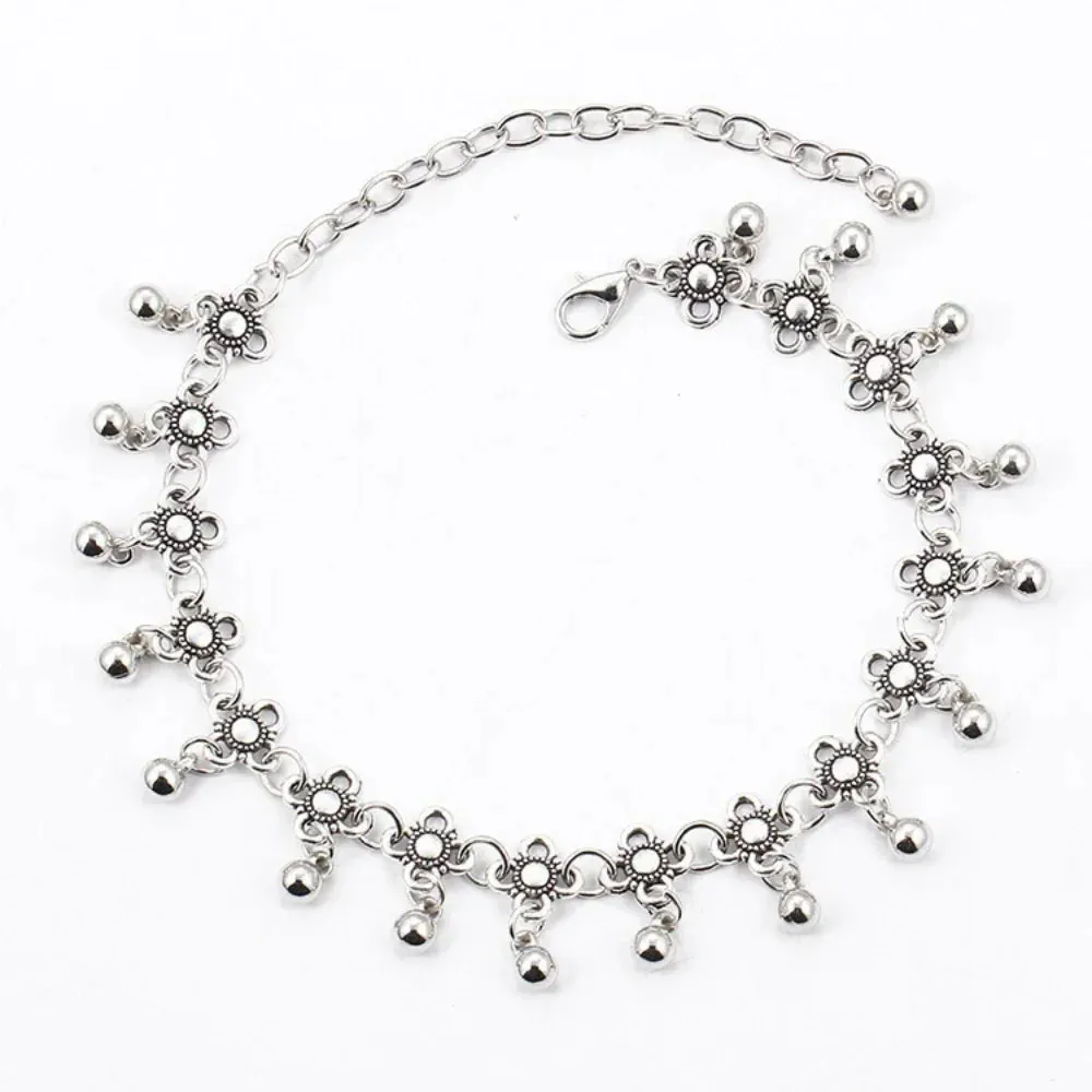 Water Droplets Tassel Anklets