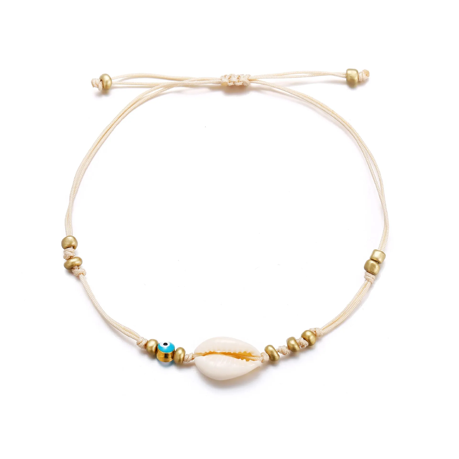 Wholesale creative simple retro three snail shell Anklets JDC-AS-F503