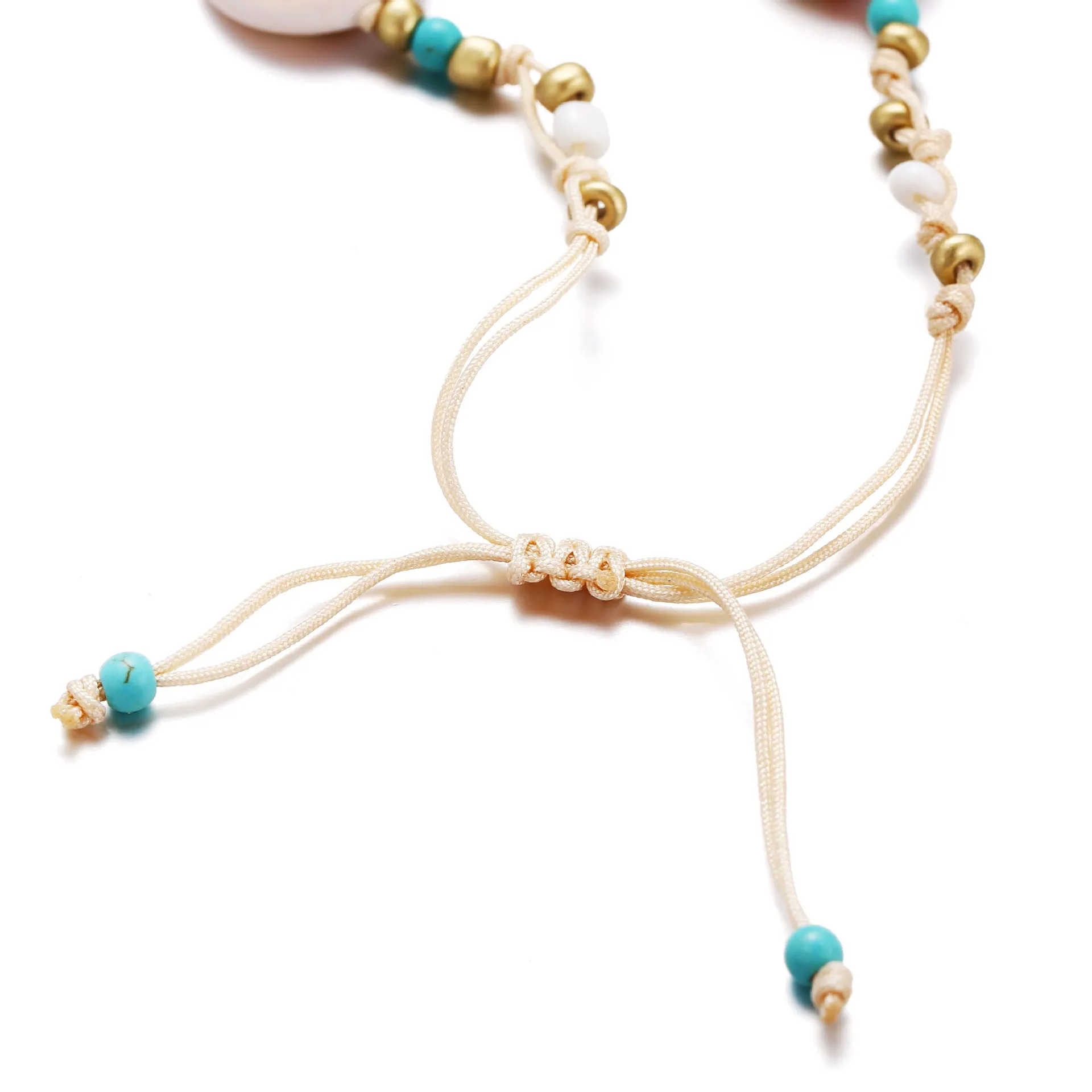 Wholesale creative simple retro three snail shell Anklets JDC-AS-F503
