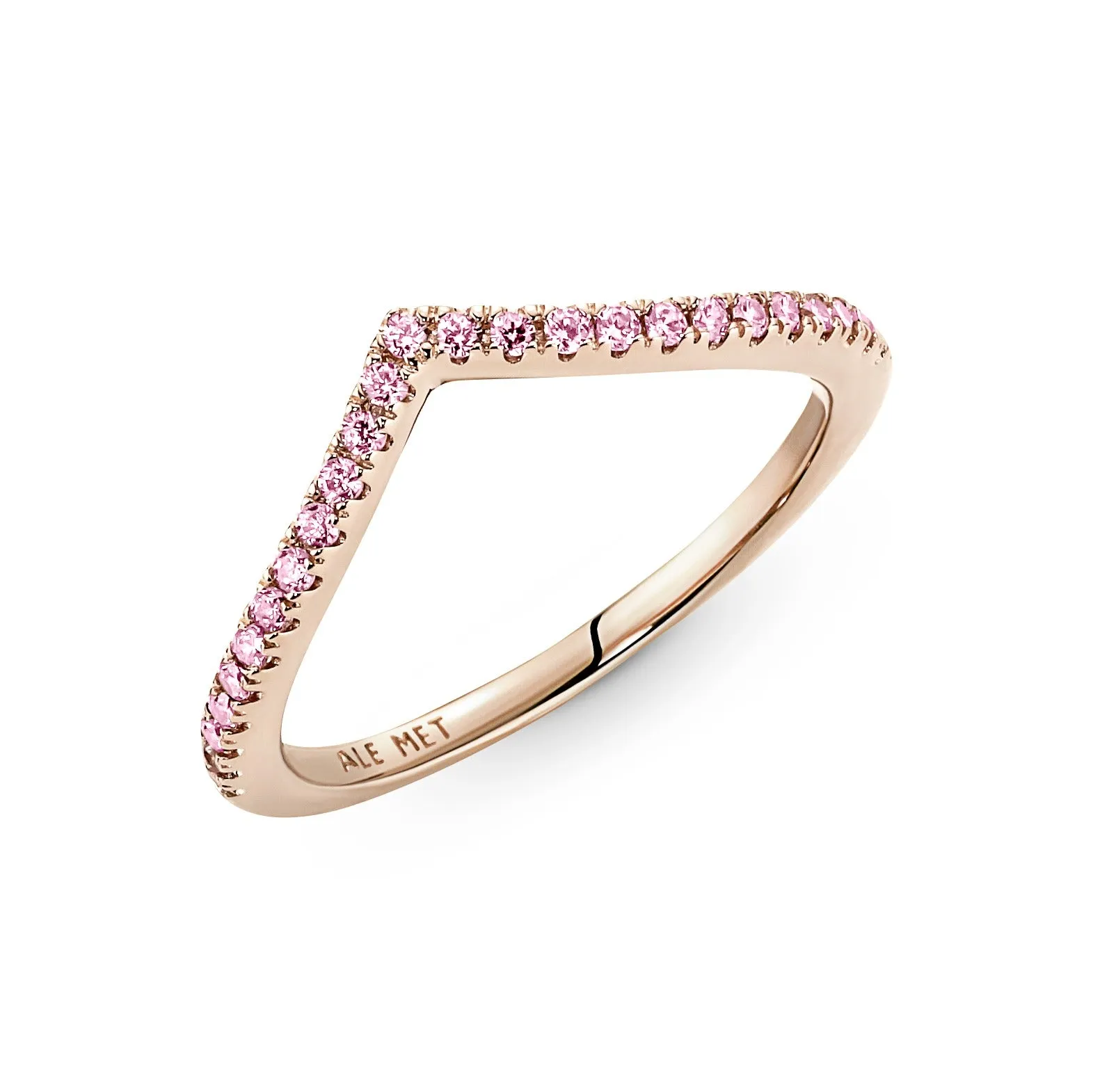 Wishbone 14K Rose Gold-Plated Ring