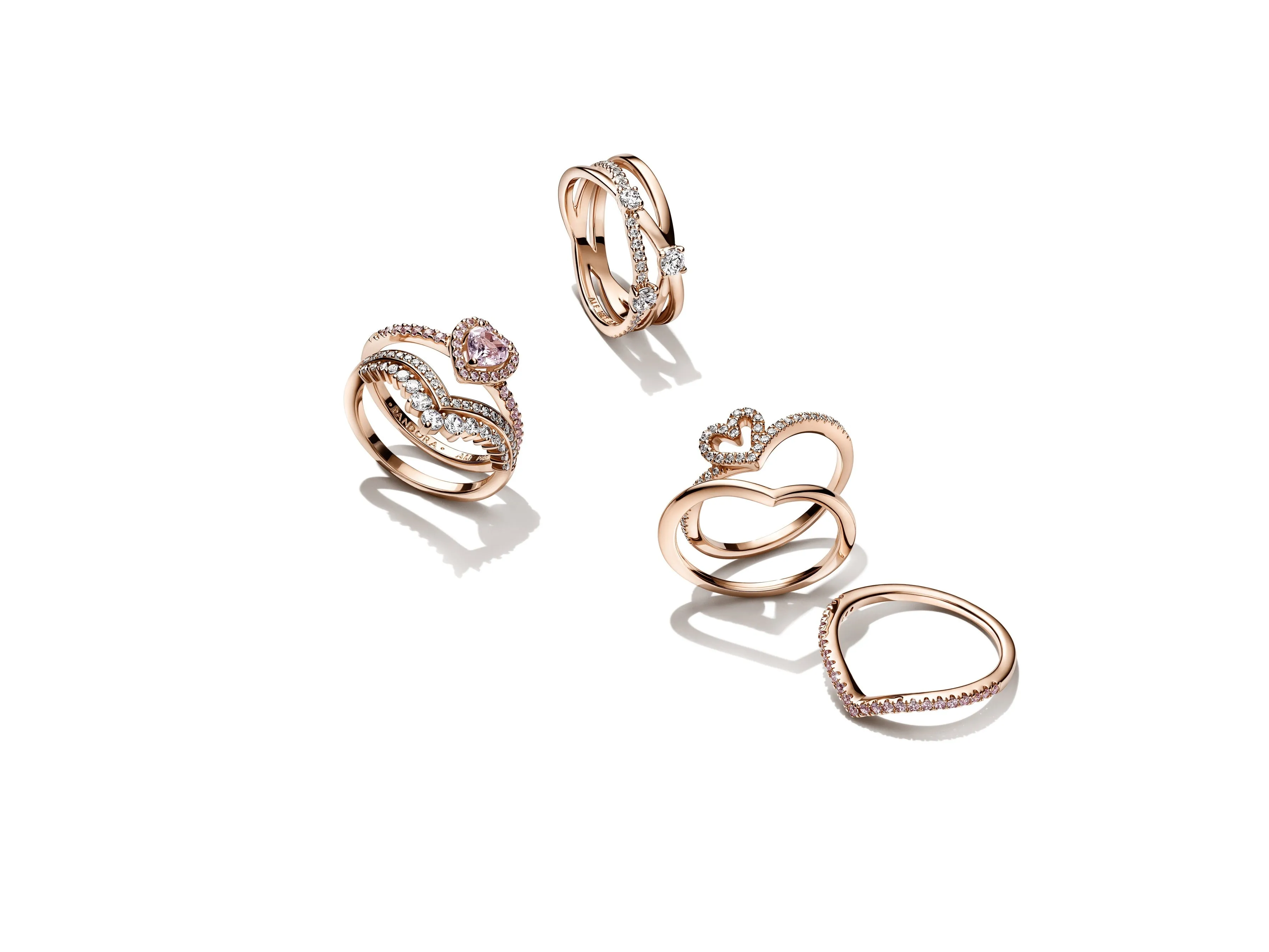 Wishbone 14K Rose Gold-Plated Ring